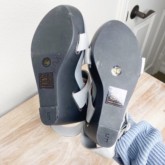 United nude leather adjustable abstract leather heels wedge size 38 - Picture 11 of 12